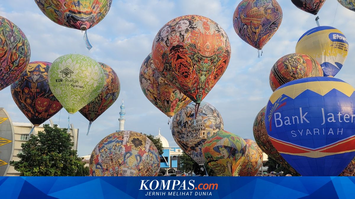 Festival Balon Udara Hiasi Langit Purwokerto, Dipadati Ribuan Penonton