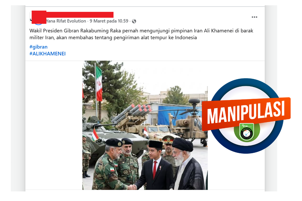 Beredar Narasi Gibran Bertemu Ayatollah Khamenei Sebelum Meninggal