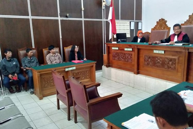 Sidang praperadilan kasus salah tangkap empat pengamen di Pengadilan Negeri Jakarta Selatan, Selasa (23/7/2019)