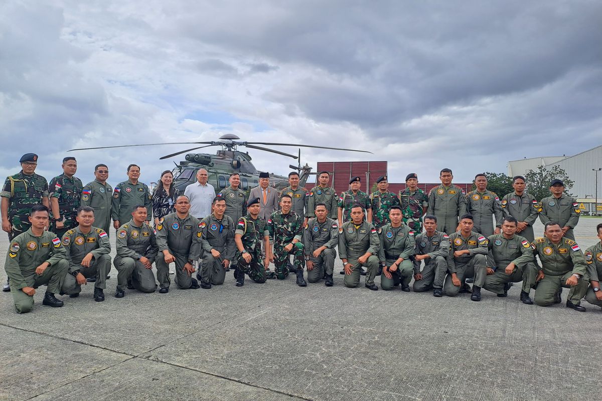 Para personel satgas penanggulangan bencana Indonesia tiba di Manila, Filipina, Kamis (31/10/2024).