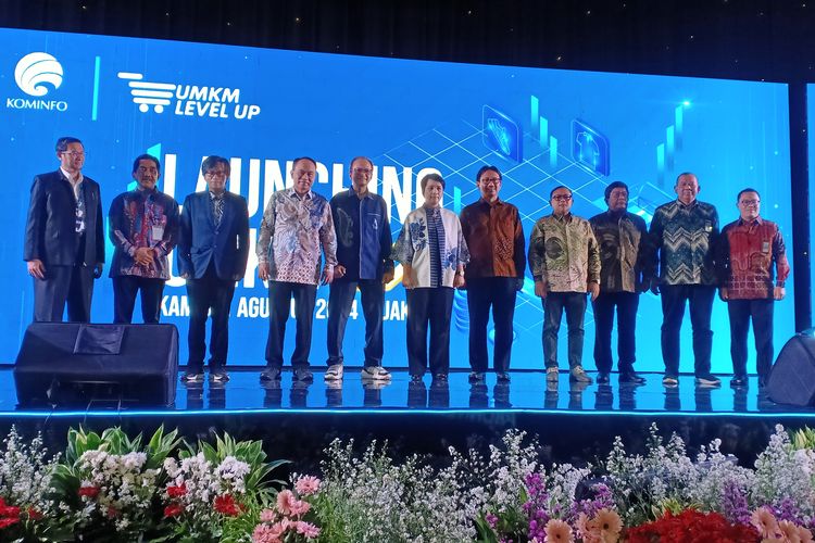 Kemenkominfo meluncurkan program ?UMKM Level Up 2024? di Hotel Borobudur. 