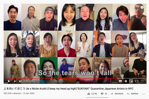 Saat Lagu 'Nyanyian Kode' Dibawakan Artis Jepang sebagai Penyemangat Melawan Corona