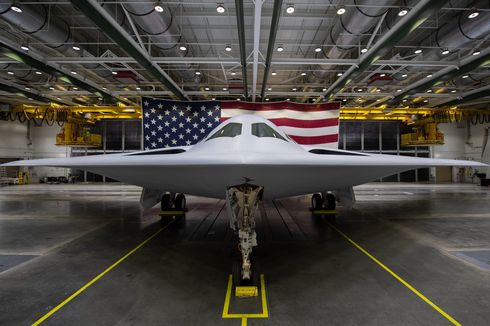 B-21 Raider, Pesawat Pembom Nuklir Generasi Terbaru Dipamerkan AS, Bisa Terbang Tanpa Awak