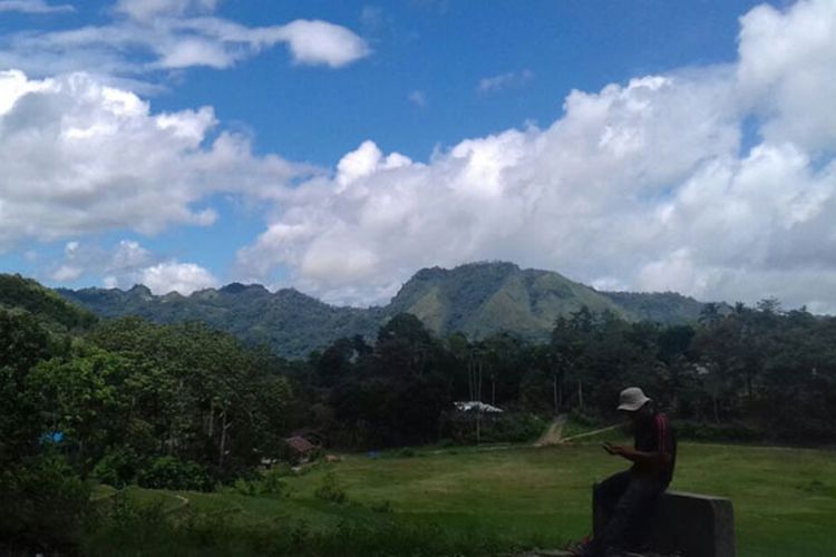 Suasana pedesaan di Kecamatan Elar, Kabupaten Manggarai Timur, Flores, NTT, Senin (29/1/2018).