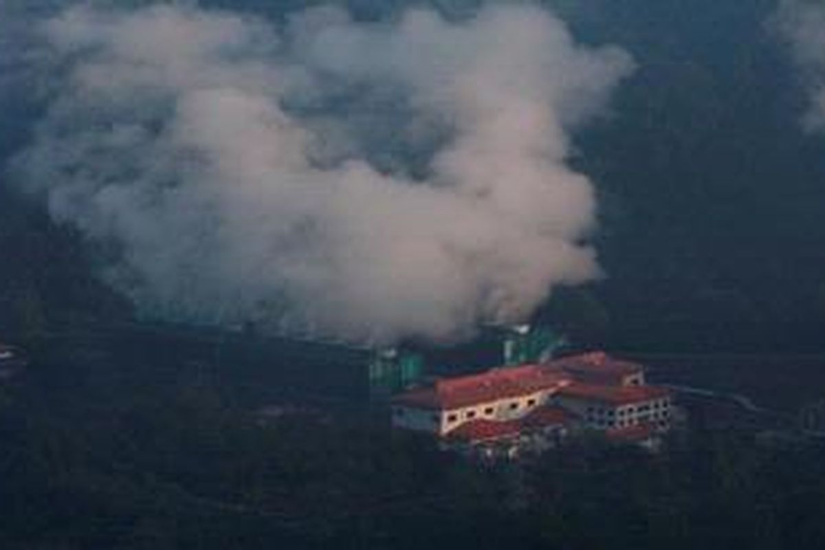 Ilustrasi: Sumber energi panas bumi (geothermal). 