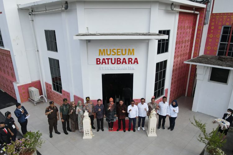 Peresmian Museum Batu Bara Bukit Asam di Tanjung Enim, Kabupaten Muara Enim, Sumatra Selatan, Rabu (17/8/2022).