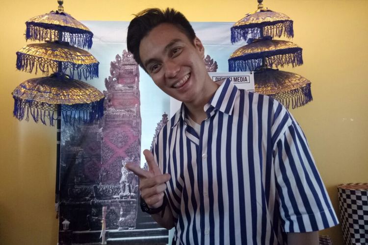 Baim Wong berpose saat ditemui di kawasan Menteng, Jakarta Pusat, Rabu (20/9/2017).