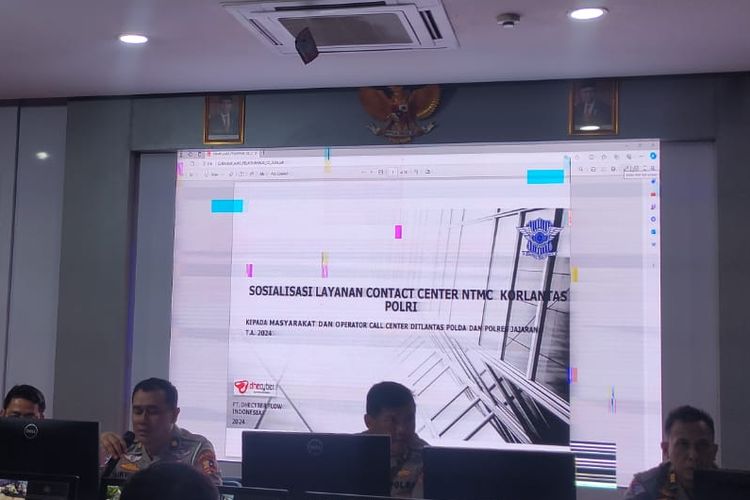 Sosialisasi Contact Center NTMC Korlantas Polri
