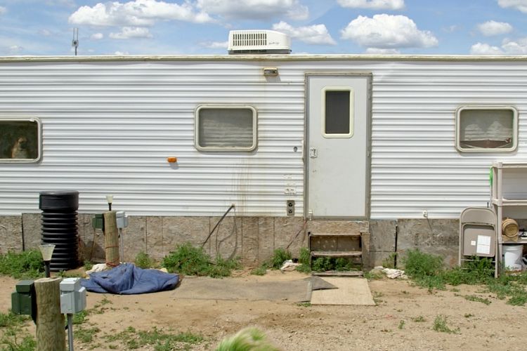 Rumah trailer, hunian sementara bagii korban badai Katrina