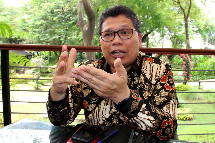 Indonesia's Ambassador to Timor Leste Okto Dorinus Manik speaks to Kompas Go on Wednesday, February 15, 2023 in Jakarta.  