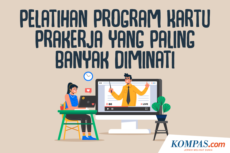 Daftar Pelatihan Program Kartu Prakerja yang Paling Banyak Diminati
