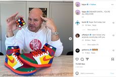 Rapper Fat Joe Pamerkan Sepatu Jordan Bertemakan Kubus Rubik