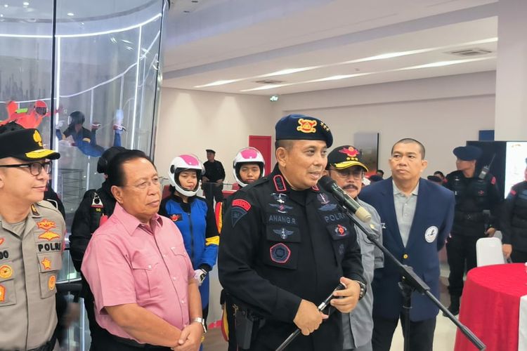 Komandan Korps Brimob (Dankor Brimob) Komjen Pol Anang Revandoko di Gedung Tan Satrisna, Cikeas, Jakarta, Rabu (29/3/2023).