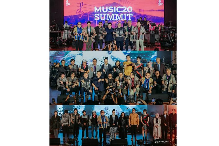 Gelaran Music20 (M20) di Taman Mini Indonesia Indah (TMII), Jakarta, ditutup dengan perhelatan M20 Summit Conference (KTT), Senin (31/10/2022), dan M20 Concert, Selasa (1/11/2022).