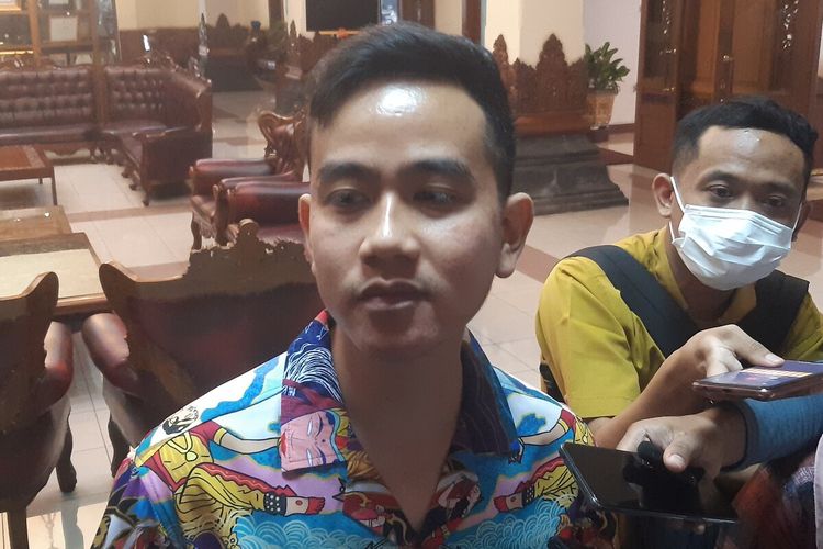 Wali Kota Solo Gibran Rakabuming Raka di Solo, Jawa Tengah, Jumat (26/5/2023).