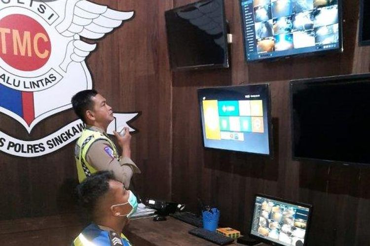 Ruangan TMC Satlantas Polres Singkawang