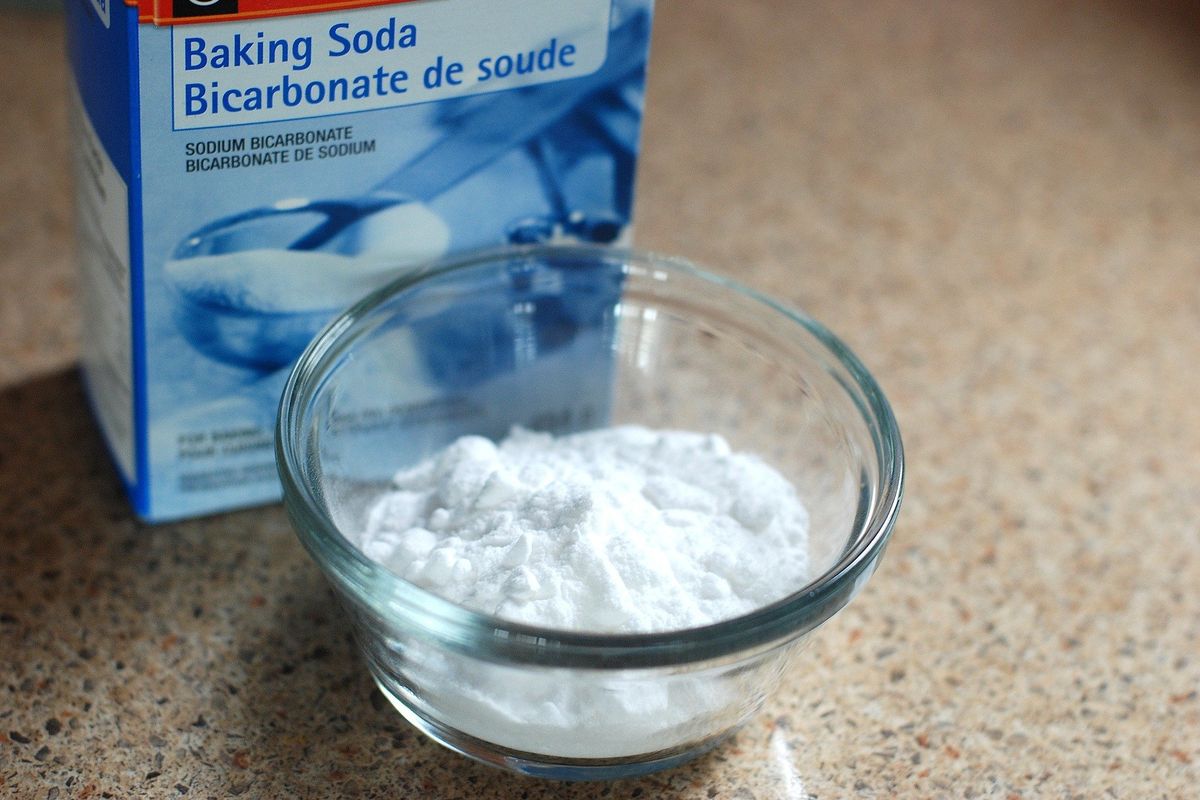 Ilustrasi baking soda atau soda kue. 