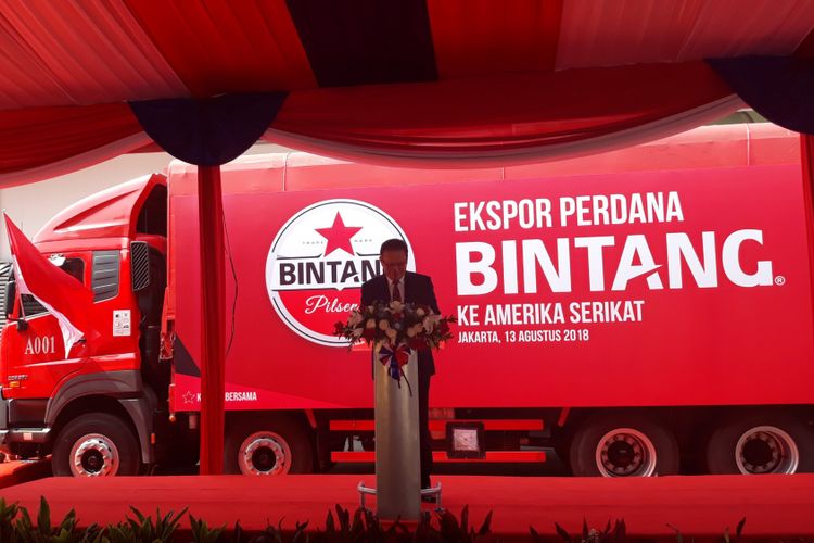 Peresmian Ekspor Perdana Bir Bintang ke Ameria Serikat, Tangerang (13/8/2018)