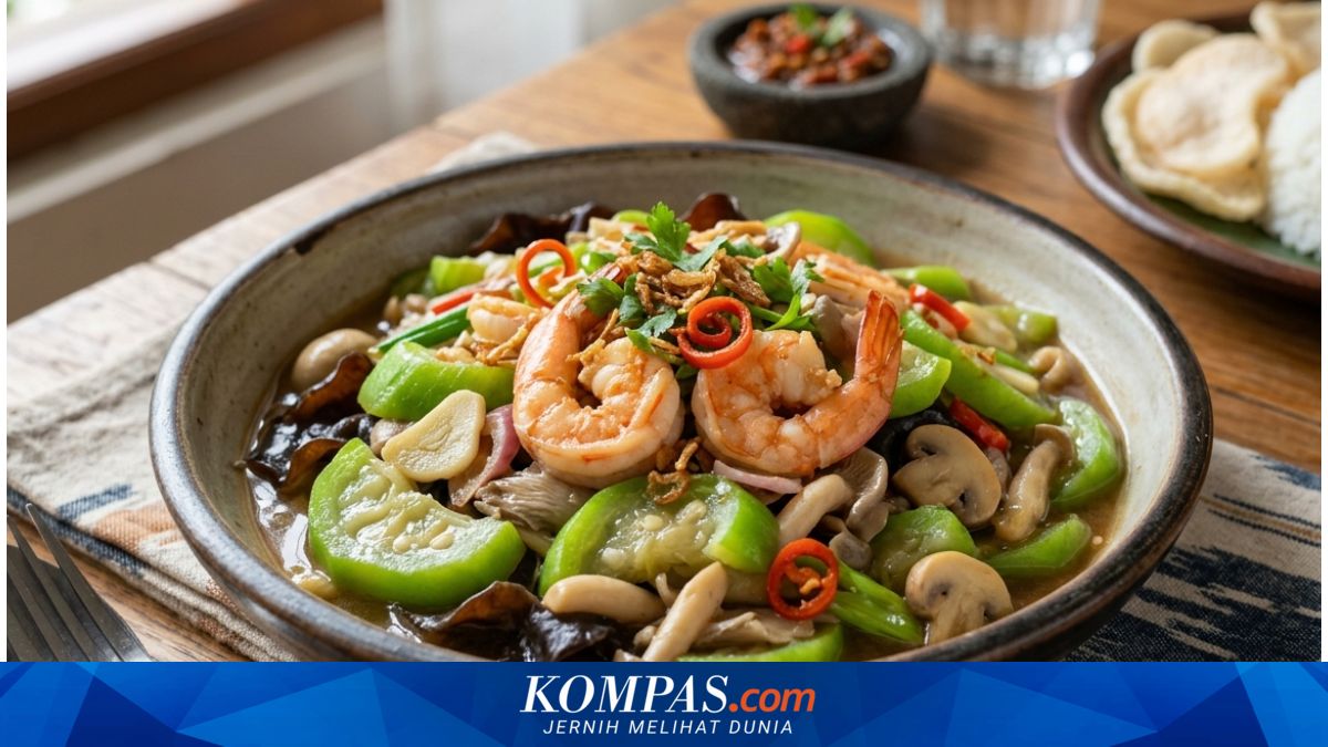 Resep Tumis Oyong Udang Jamur, Lauk Simpel Kaya Nutrisi