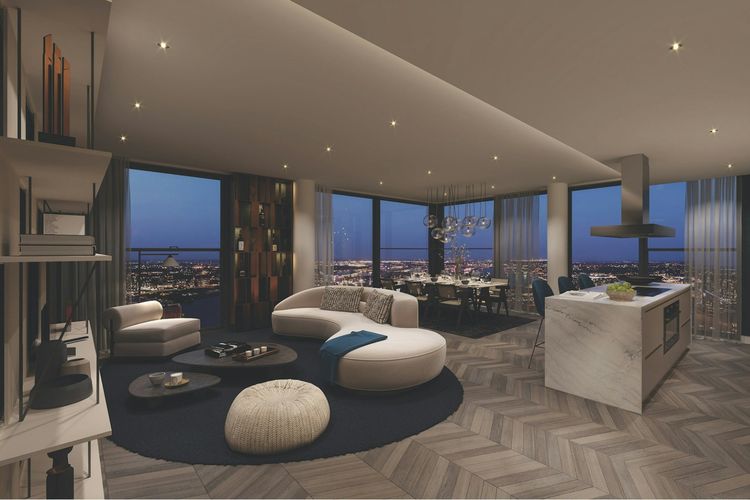 Ilustrasi penthouse.