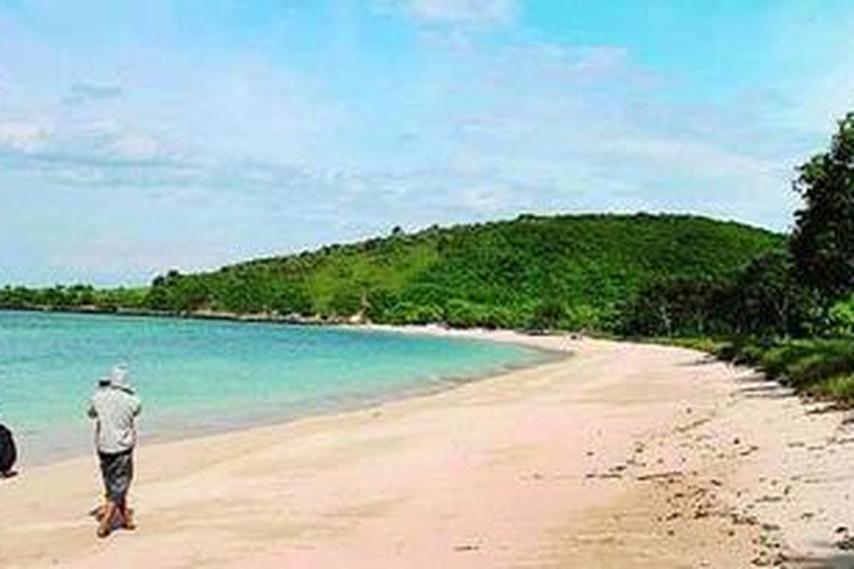 Pantai Pink, Lombok Timur, Nusa Tenggara Barat, belum banyak dikunjungi wisatawan dalam dan luar negeri. Warna pasirnya yang merah jambu bila terkena air dan sinar matahari menjadi daya tarik bagi pelancong yang mengunjungi pantai ini.
