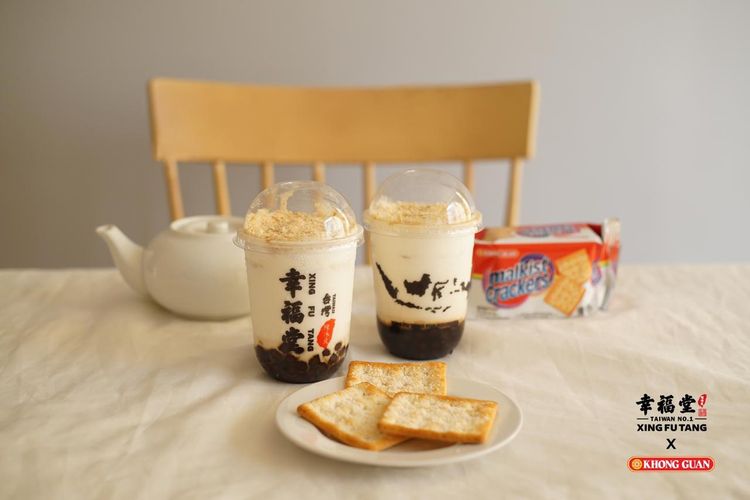 Khong Guan Kolaborasi dengan Merek Minuman Boba Xing Fu Tang, Seperti Apa?