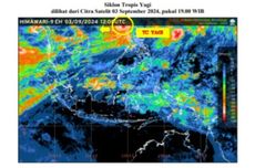 BMKG Deteksi Siklon Tropis Yagi di Sekitar Indonesia, Potensi Cuaca Ekstrem?