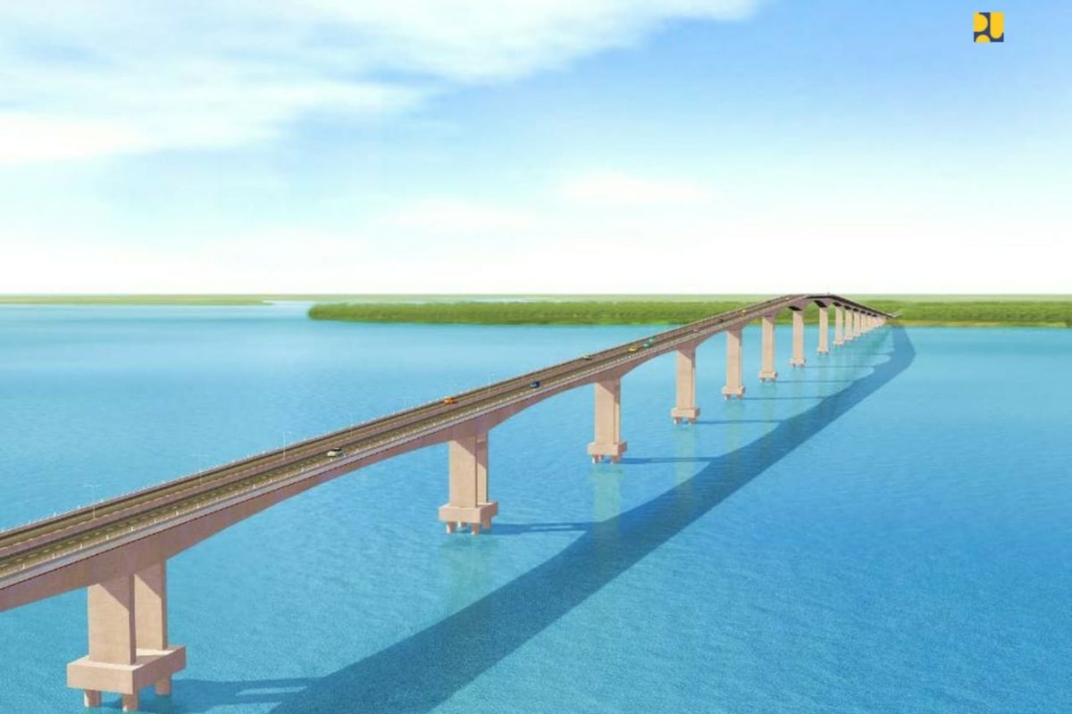 Desain pembangunan Jembatan Batam-Bintan.