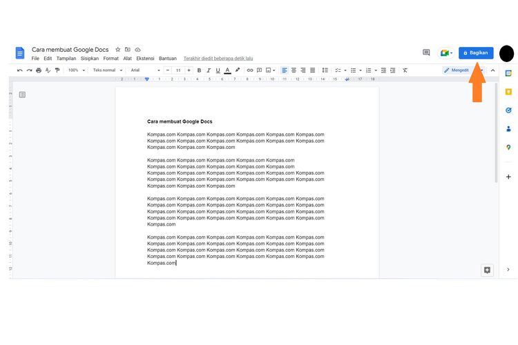 Cara membuat Google Docs