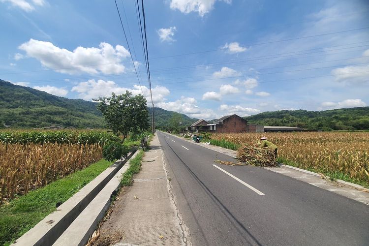 Lokasi pengambilan gambar film abadi nan jaya di Padukuhan Jombor, Kalurahan Srimulyo, Kapanewon Piyungan, Bantul, Daerah Istimewa Yogyakarta, Jumat (31/10/2025)