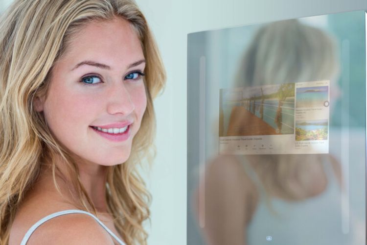 Smart Mirror atau Cermin Pintar yang terkoneksi dengan Google