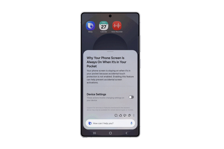 Demo penggunaan Bixby versi terbaru yang kini lebih pintar dalam memahami konteks dan bisa mengambil tindakan sesuai masalah yang diperintahkan pengguna lewat suara