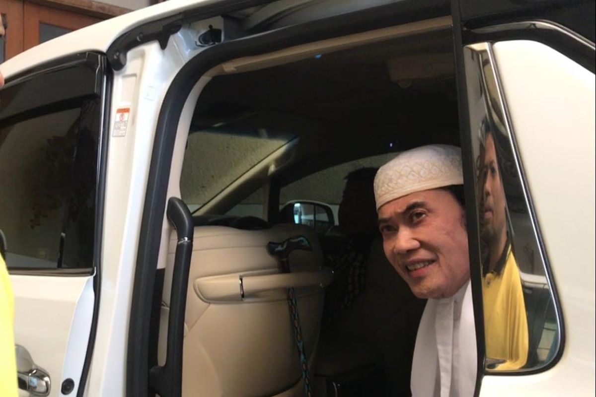 Rhoma Irama saat ditemui di rumahnya di kawasan Pondok Jaya, Mampang, Jakarta Selatan, Jumat (12/7/2019).