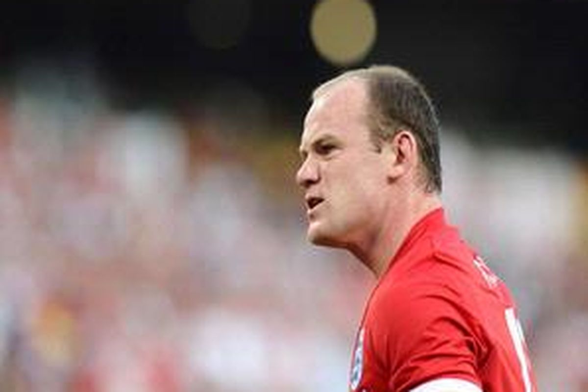 Striker Inggris, Wayne Rooney.