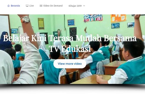 Kemendikbud Sajikan TV Edukasi untuk PAUD hingga SMA, Ini Jadwalnya