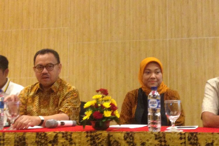 Calon Gubernur Jateng Sudirman Said dan wakilnya Ida Fauziyah di Semarang, Rabu (20/6/2018)