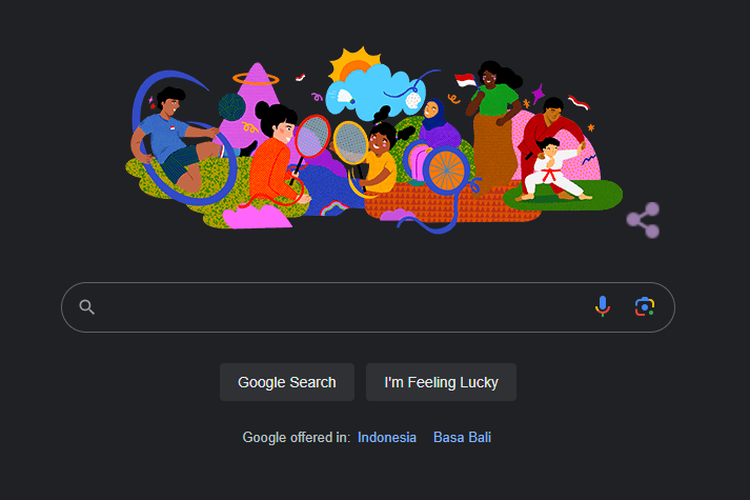 Ilustrasi Google Doodle 17 Agustus 2023 untuk merayakan HUT ke-78 RI.