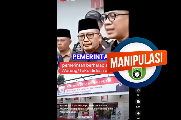 INFOGRAFIK: Hoaks Mendes Sebut Pemerintah Harap Warung dan Toko di Desa Ditutup