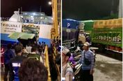 Ombak Tinggi dan Cuaca Buruk, Antrean Kendaraan Mengular di Pelabuhan Bakauheni