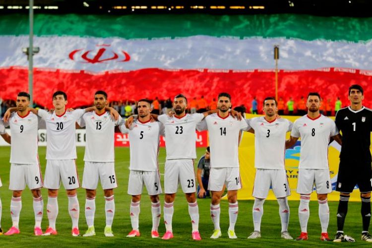 Daftar susunan awal pemain timnas Iran saat menghadapi Suriah di Teheran pada 5 September 2017. 