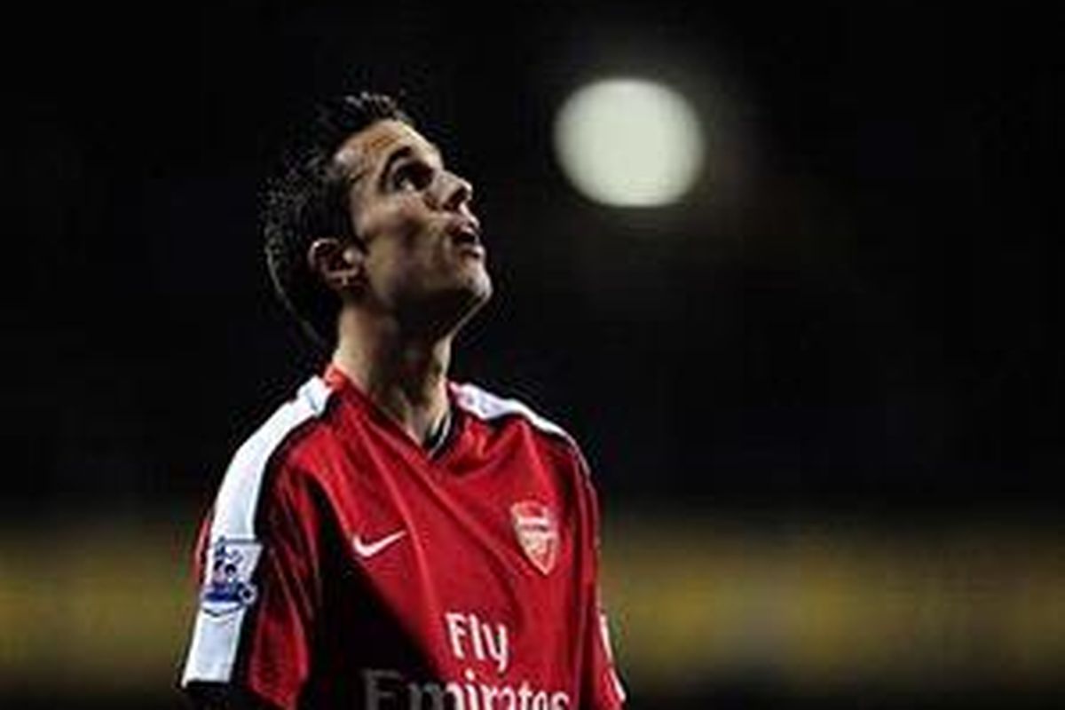 Penyerang Arsenal, Robin van Persie.