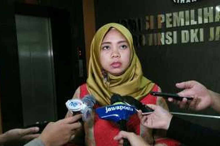 Komisioner Komisi Pemilihan Umum (KPU) DKI Jakarta, Dahliah Umar, di Kantor KPU DKI, Jalan Salemba Raya, Jakarta Pusat, Rabu (2/11/2016). 