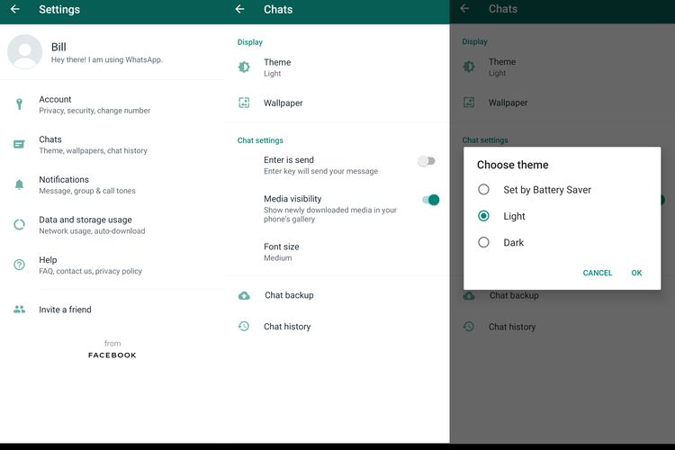 20+ Koleski Terbaru Cara Membuat Whatsapp Dark Mode