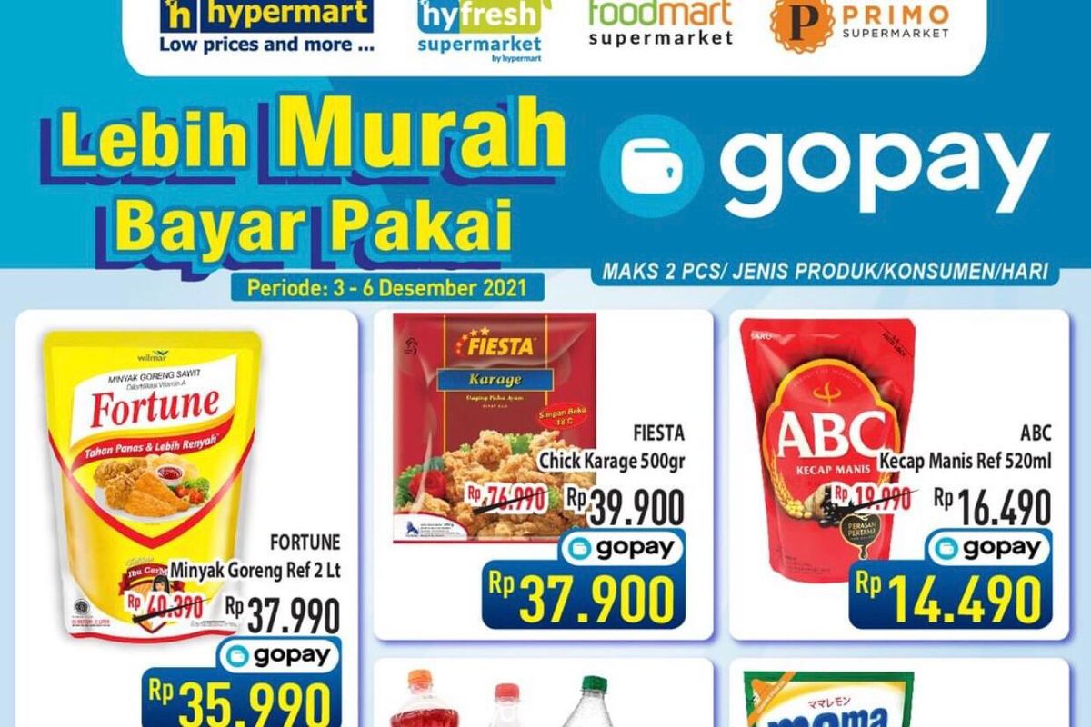 Promo Hypermart periode 3-6 Desember 2021.