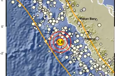 Gempa Terkini, Mentawai Diguncang M 5,0 Tak Berpotensi Tsunami