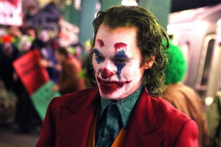 Joaquin Phoenix saat tampil sebagai Joker. 