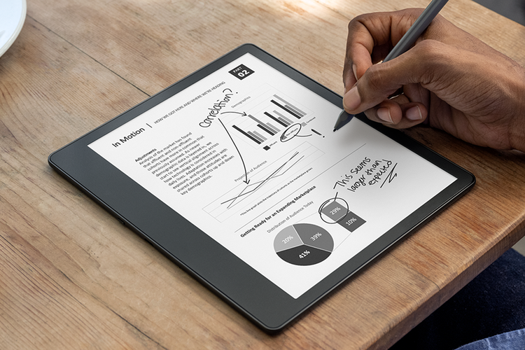 Amazon Kindle Scribe meluncur pertama kali dengan pen digital (stylus)