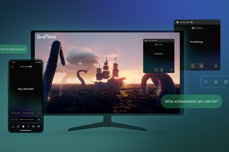Ilustrasi Microsoft Gaming Copilot.