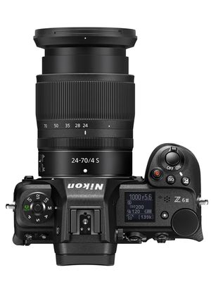Bagian atas atau top plate dari kamera Nikon Z6 III