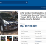 Lelang Avanza Veloz, Limit Cuma Rp 90 Juta
